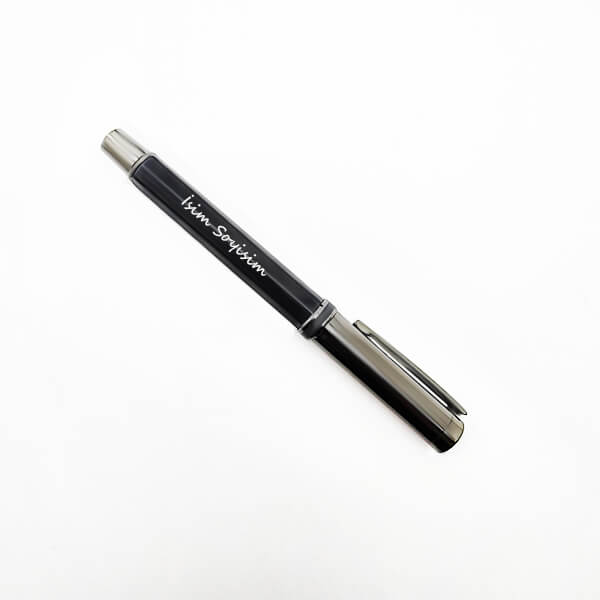 İsme Özel Kutulu Siyah Roller Kalem